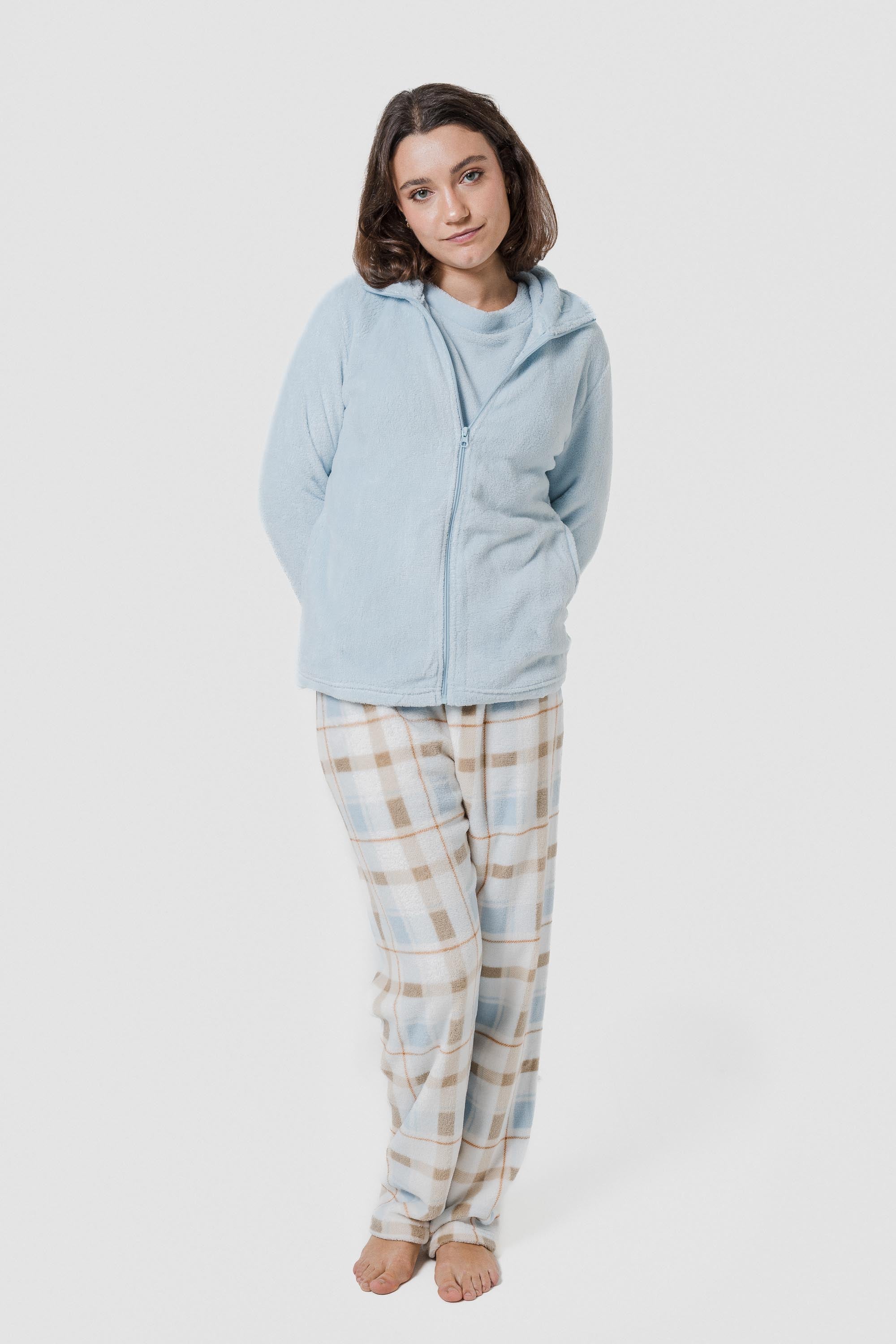 Sudadera coral mujer