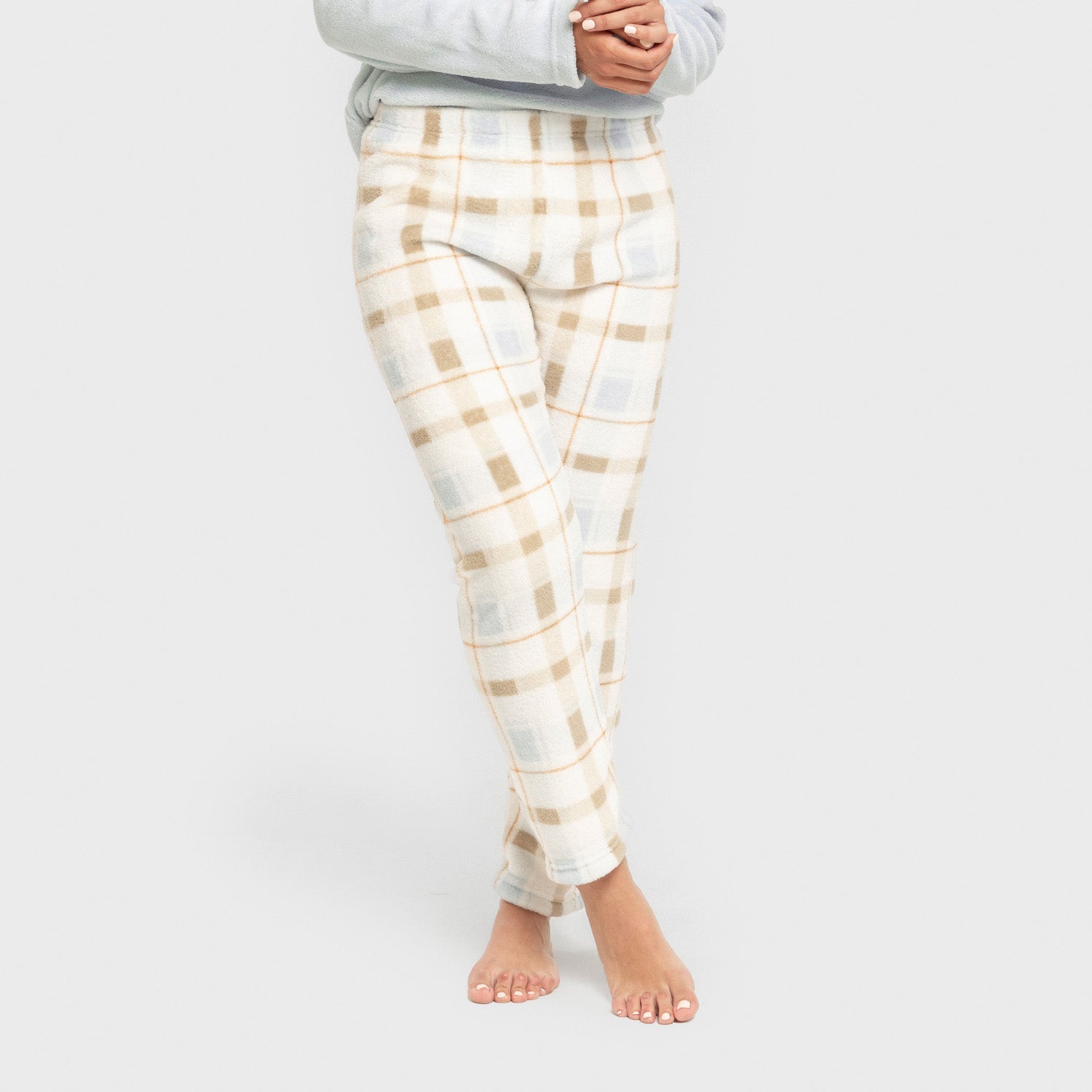 Pijama coral Cuadro Noric celeste