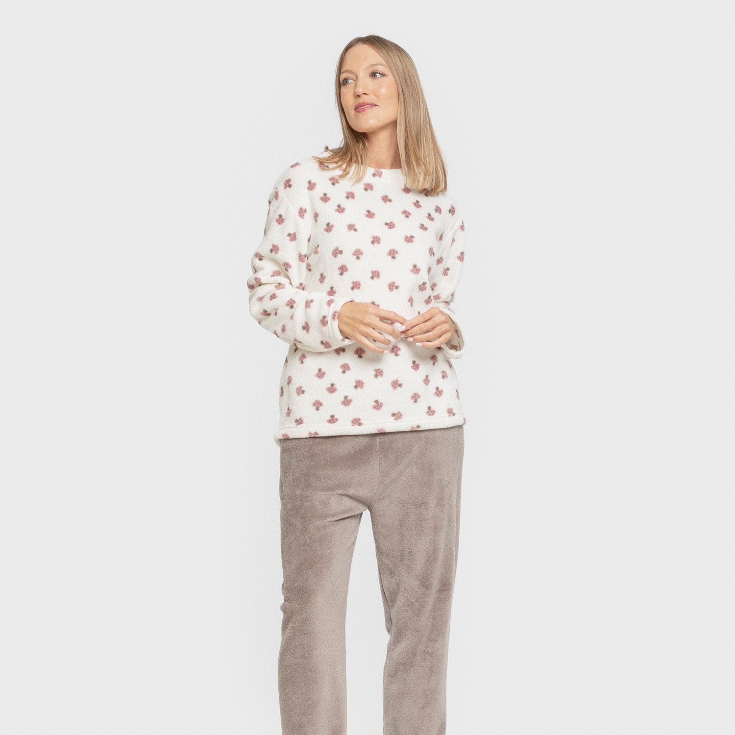 Pijama coral Ellen marrón