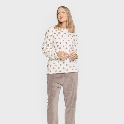 Pijama coral Ellen marrón