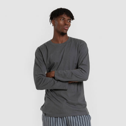 Pijama hombre franela Raya Vinicius verde azulado