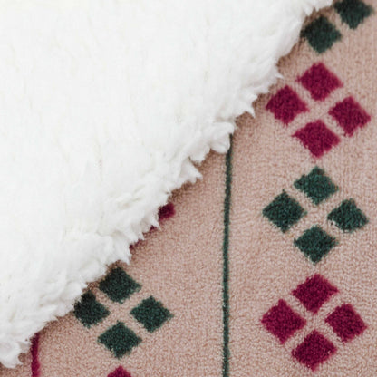 Manta sherpa Casimira burdeos