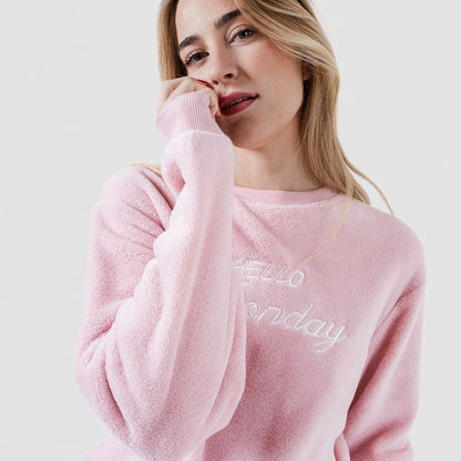 Pijama Coral Puño mujer Hello Monday Rosa