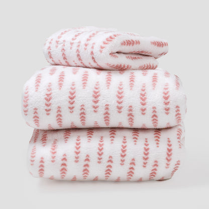 Juego de sábanas coralina Espiga rosa cuna