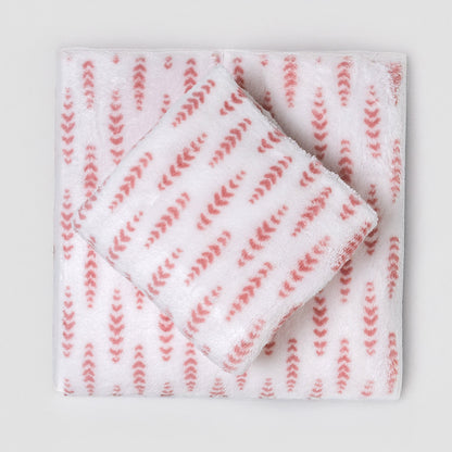 Juego de sábanas coralina Espiga rosa cuna