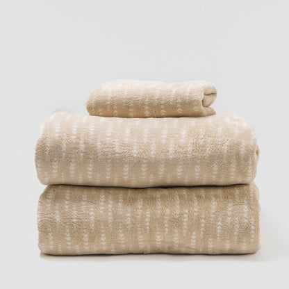 Juego de sábanas coralina Espiga topo