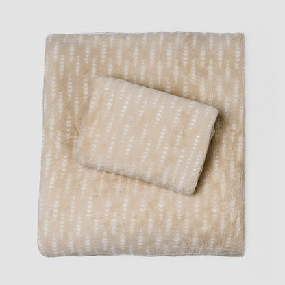 Juego de sábanas coralina Espiga topo