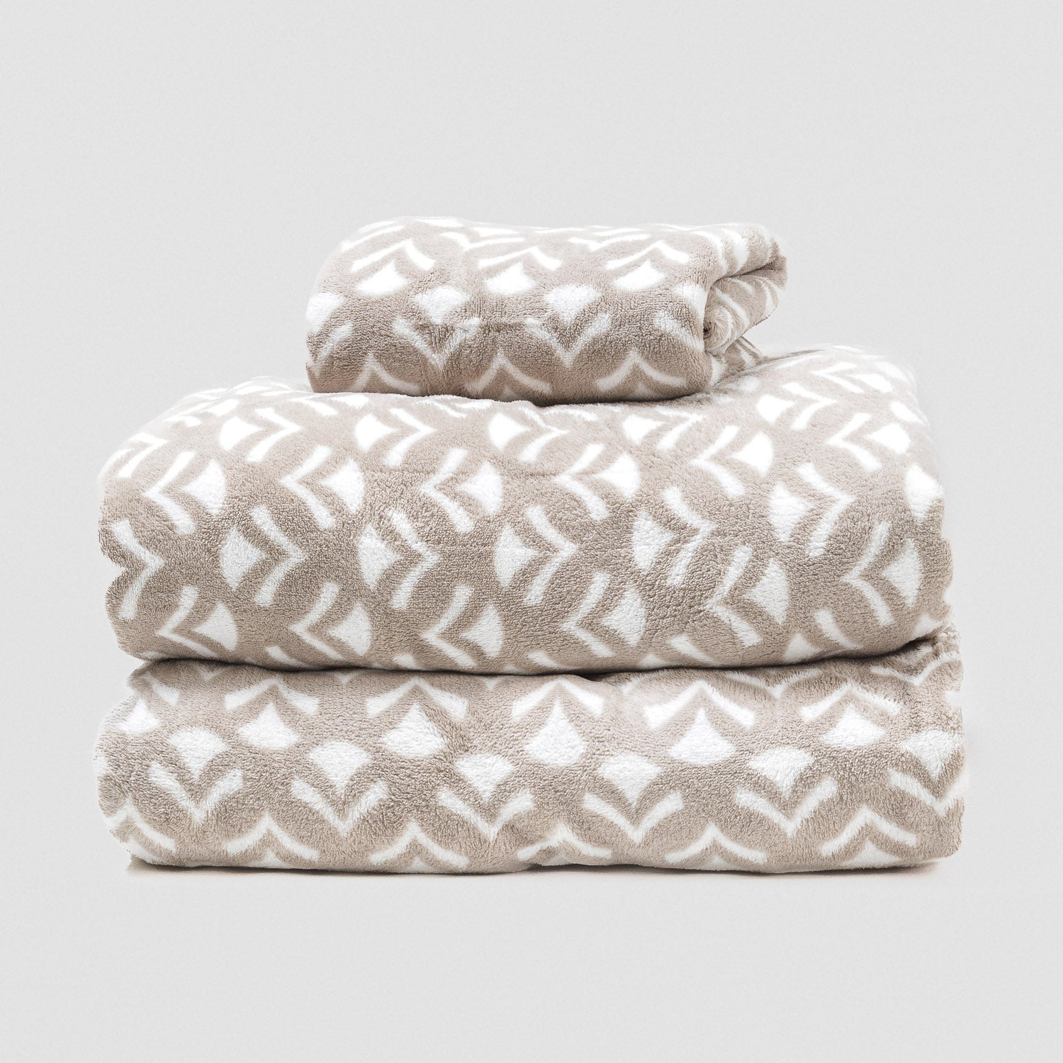 Jogo de lençóis de coralina Etea cinzento claro