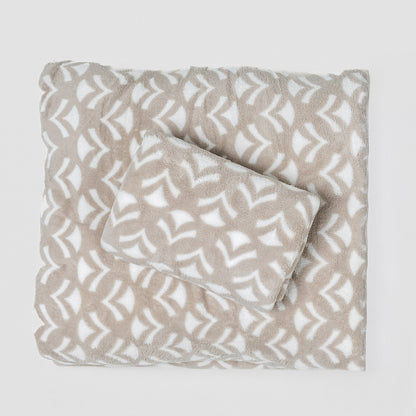 Jogo de lençóis de coralina Etea cinzento claro