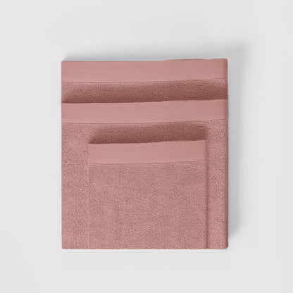 Toalla de baño 400gr doble rizo rosa keike