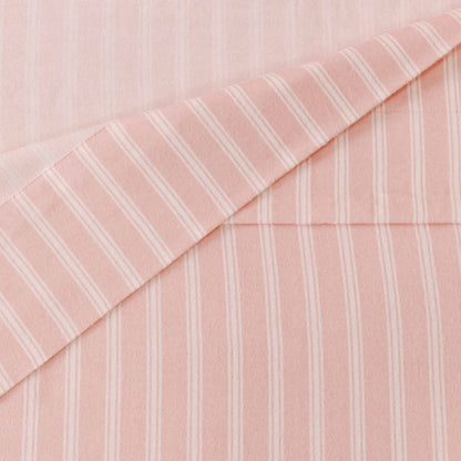 Juego de sábanas franela Raya Marsella rosa keike cuna