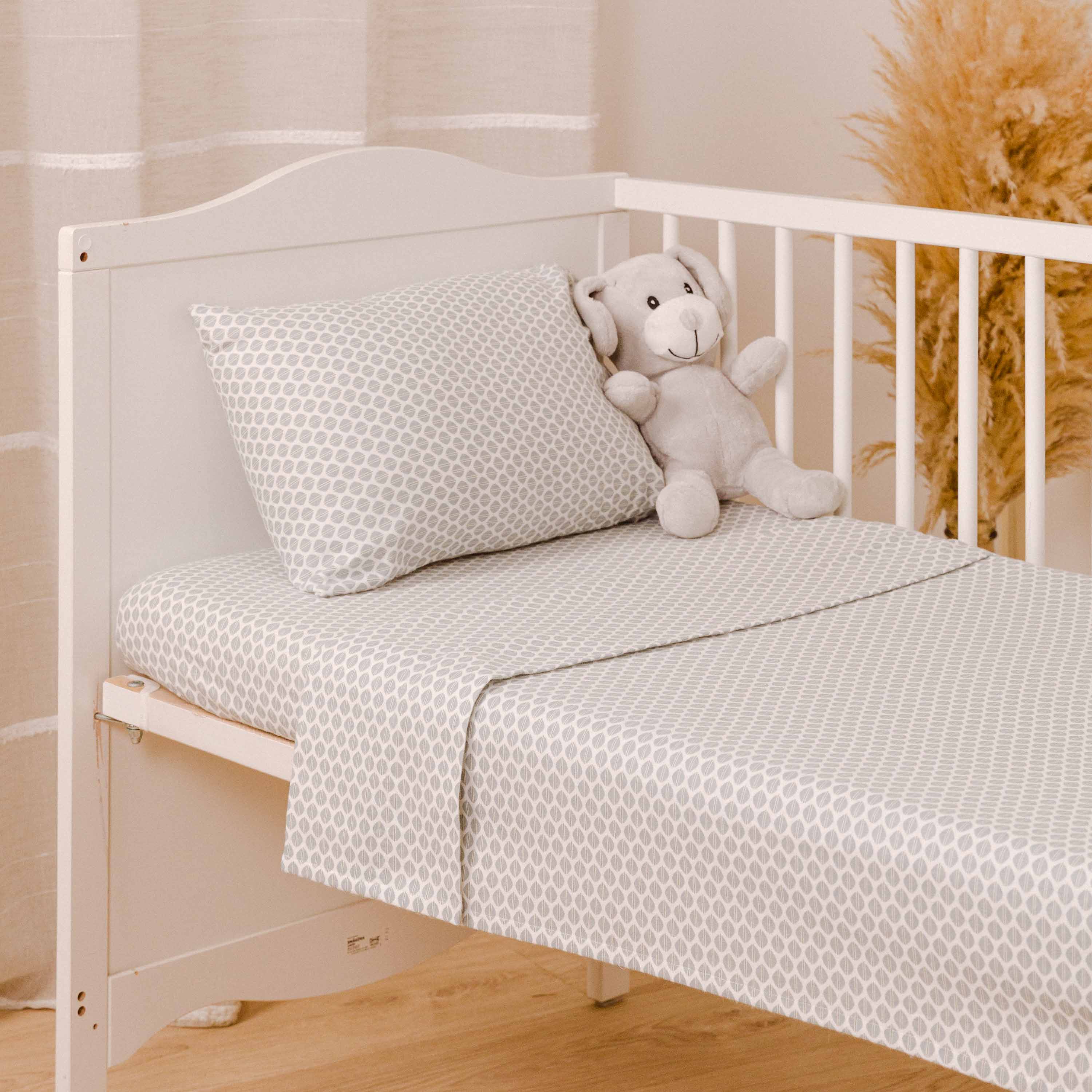 Juego de sábanas franela Dune indigo cuna