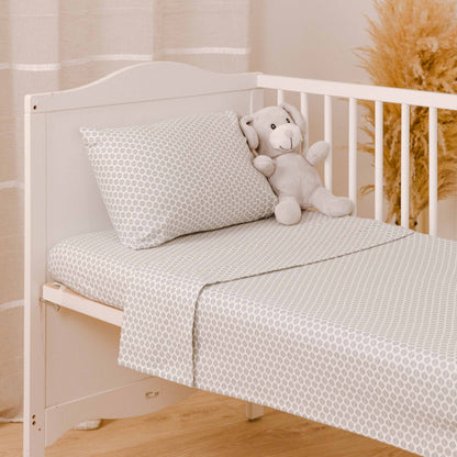 Juego de sábanas franela Dune indigo cuna