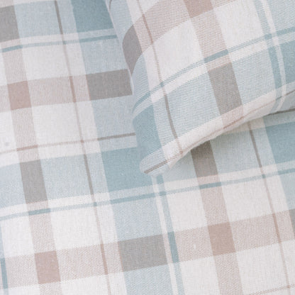 Funda nórdica franela Cuadro Noric verde