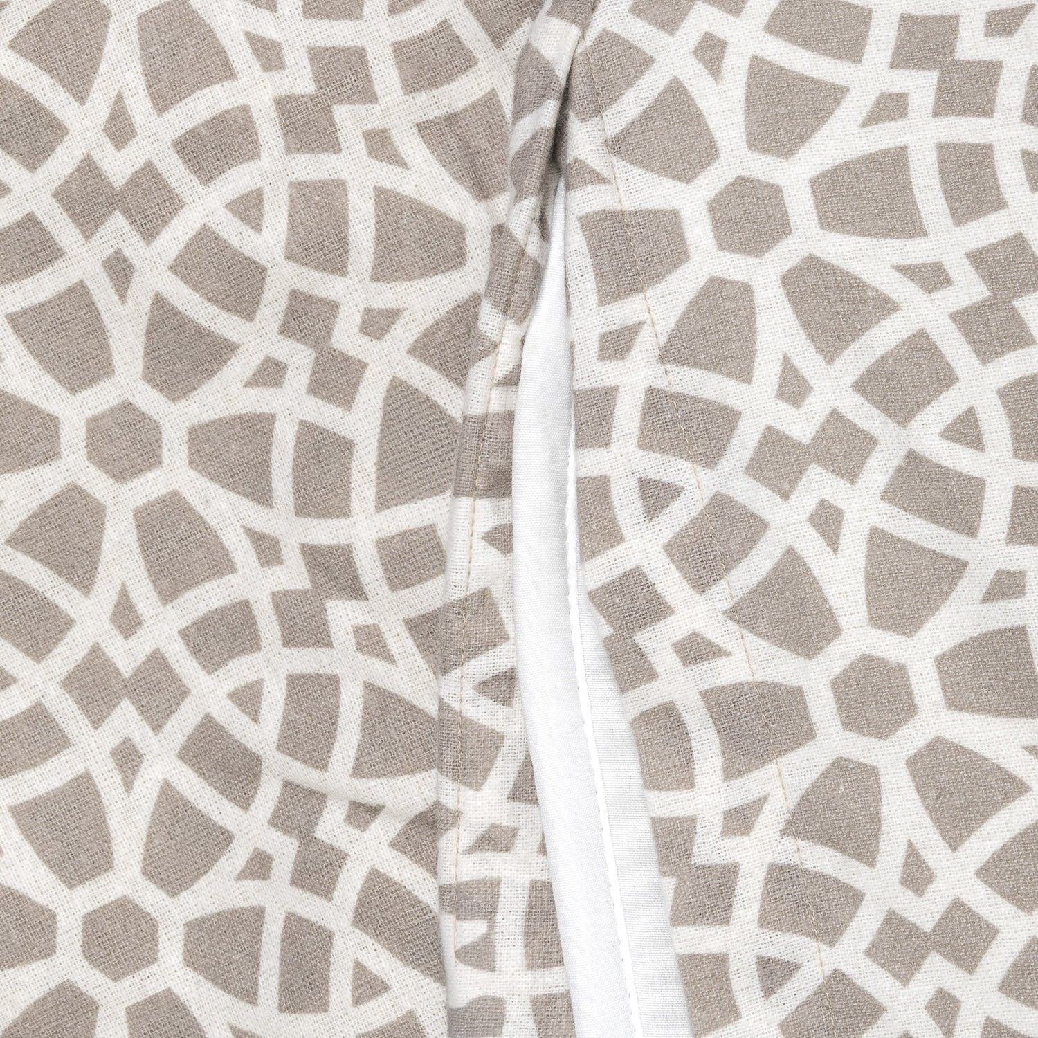 Capa de edredão franela Galisteo cinza-claro