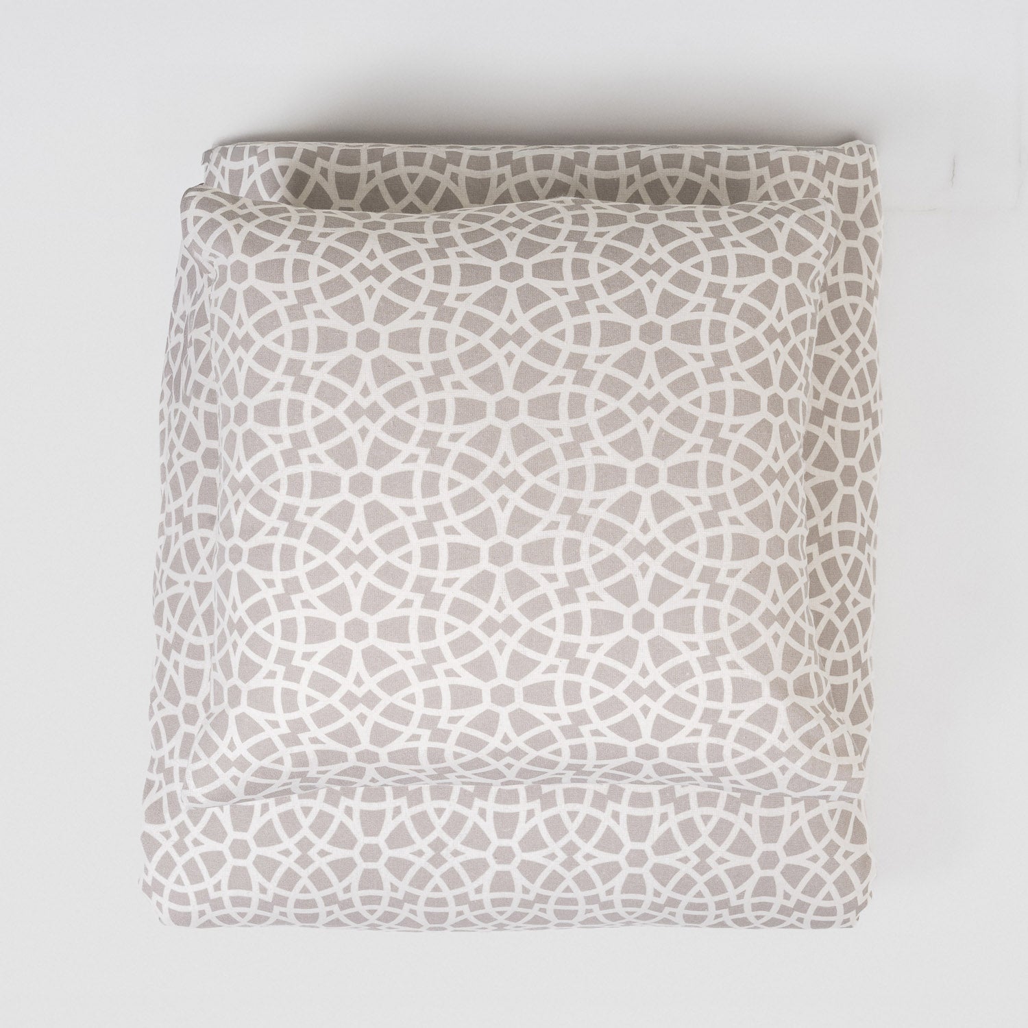 Capa de edredão franela Galisteo cinza-claro