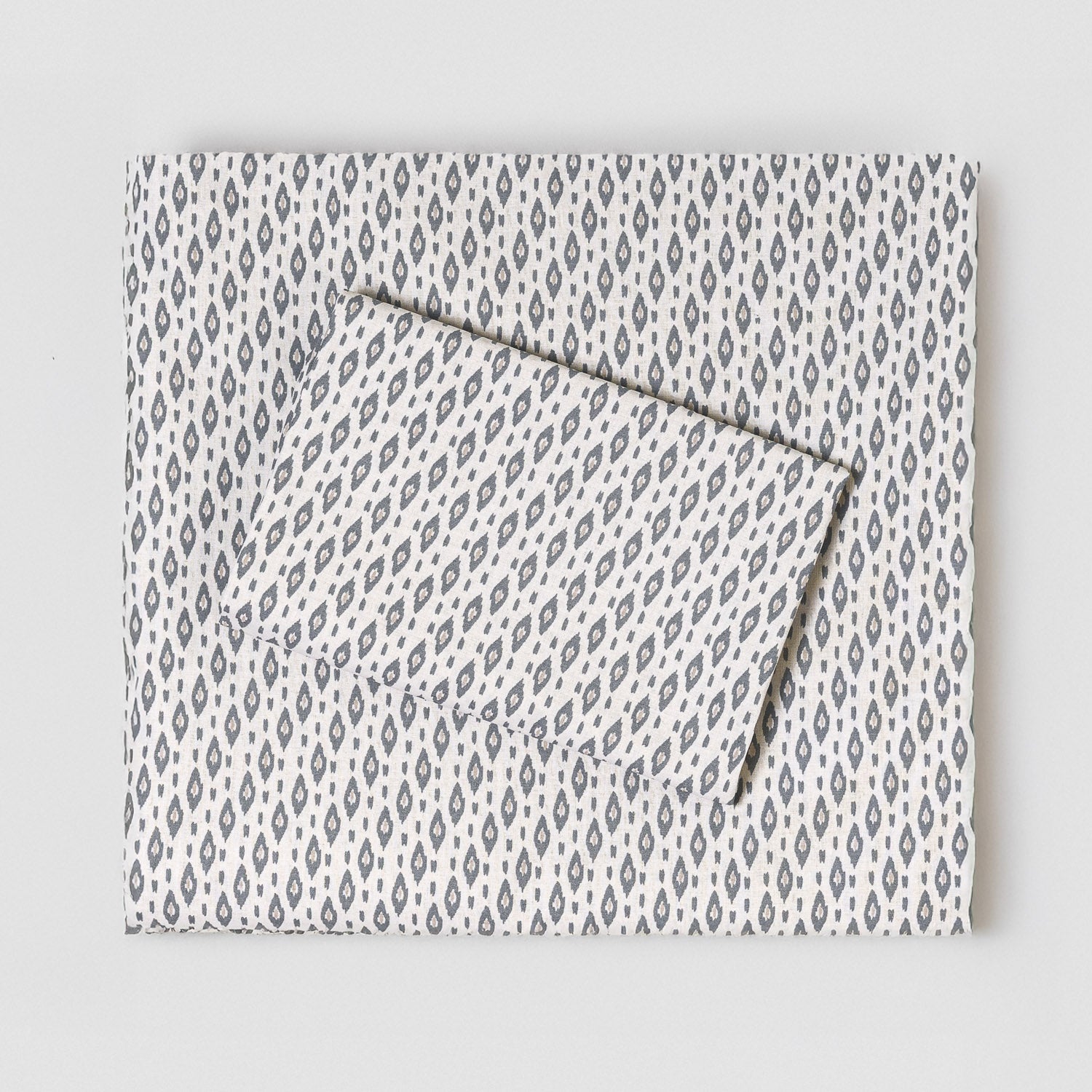 Juego de sábanas algodón Nerdana azul keike - topo