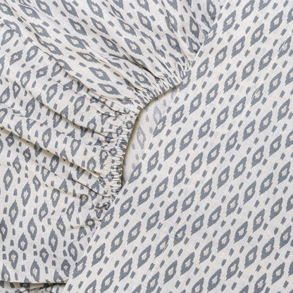 Juego de sábanas algodón Nerdana azul keike - topo