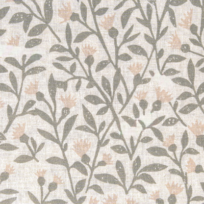 Juego de sábanas algodón Eureka verde seco - topo