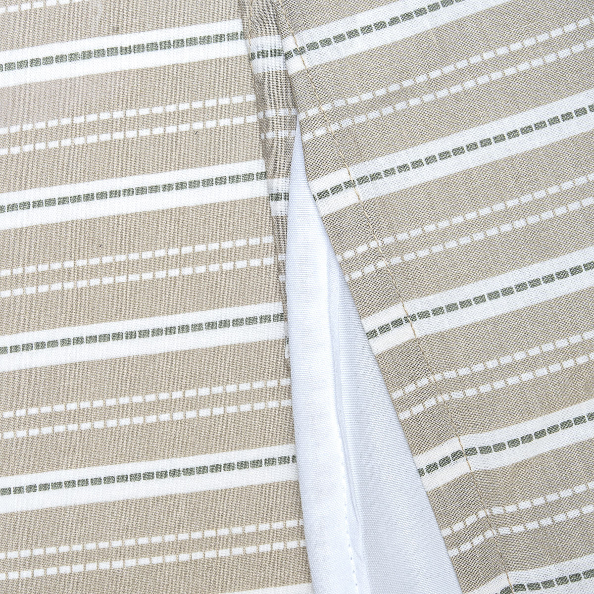 Funda nórdica algodón Raya Sego verde keike