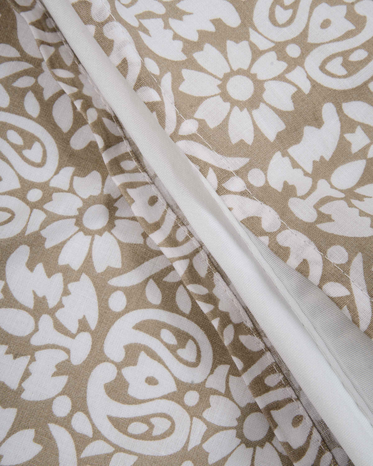 Matilde taupe cotton duvet cover