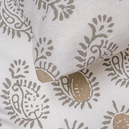 Capa de edredão de algodão Indonesia verde