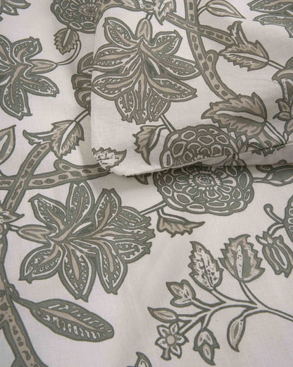 Copripiumino in cotone 100% enelia verde secco