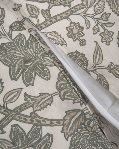 Copripiumino in cotone 100% enelia verde secco