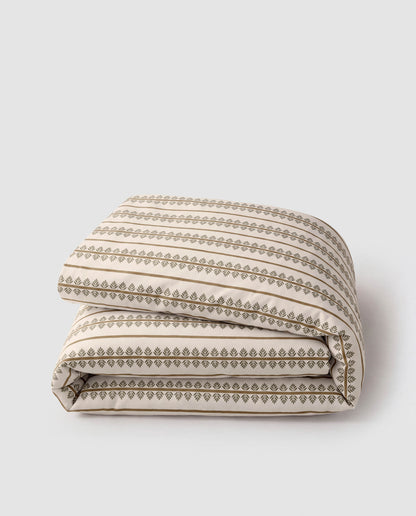 Alrubia dry-green cotton duvet cover
