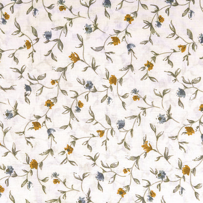 Jogo de lençóis algodão Triana Verde Seco - Ocre - Azul Keike