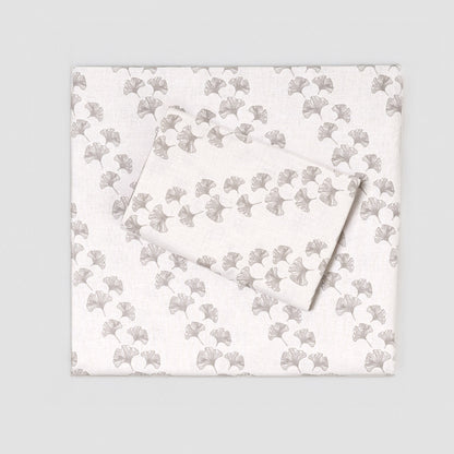 Juego de sábanas algodón Pureza gris claro