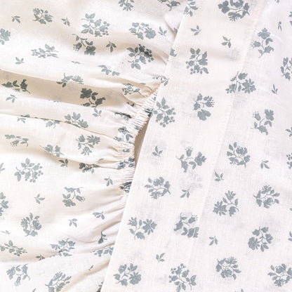 Juego de sábanas algodón Juno verde keike