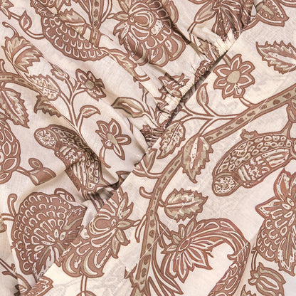 Jogo de lençóis de algodão Enelia rosa keike - topo