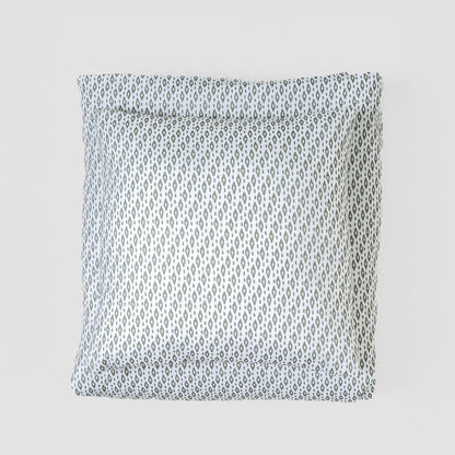 Funda nórdica algodón Nerdana verde seco - topo