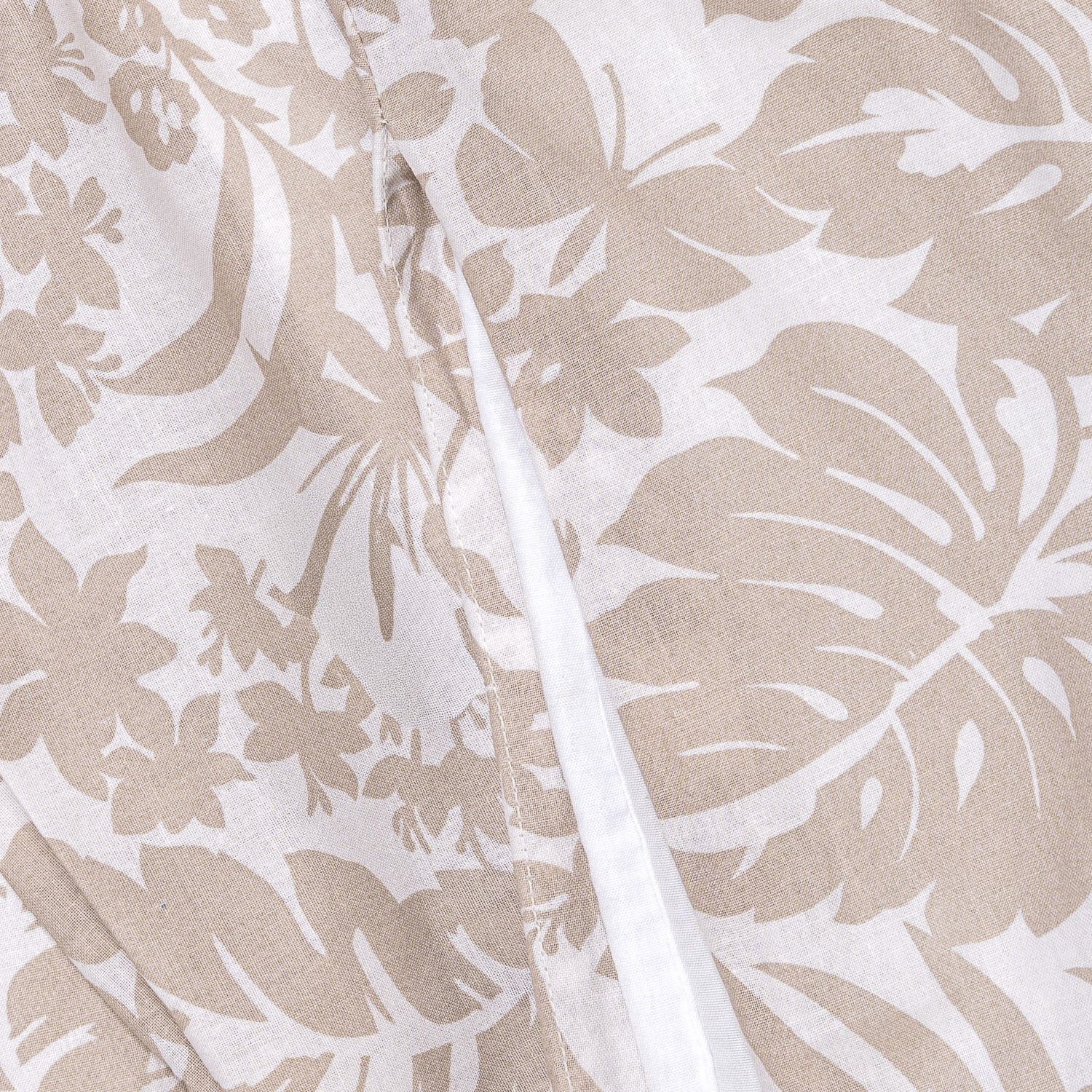 Funda nórdica algodón Tulipan topo