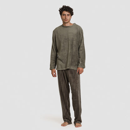 Pijama coral hombre Raya Vinicius Verde cacería