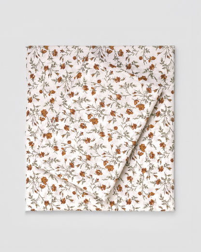 Set di lenzuola in cotone Niles Verde Secco/Ocra