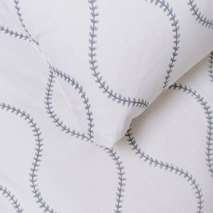 Funda nórdica algodón paniculata azul keike