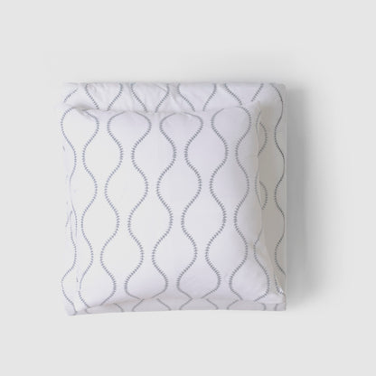 Funda nórdica algodón paniculata azul keike