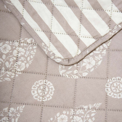 Colcha bouti tribal gris claro