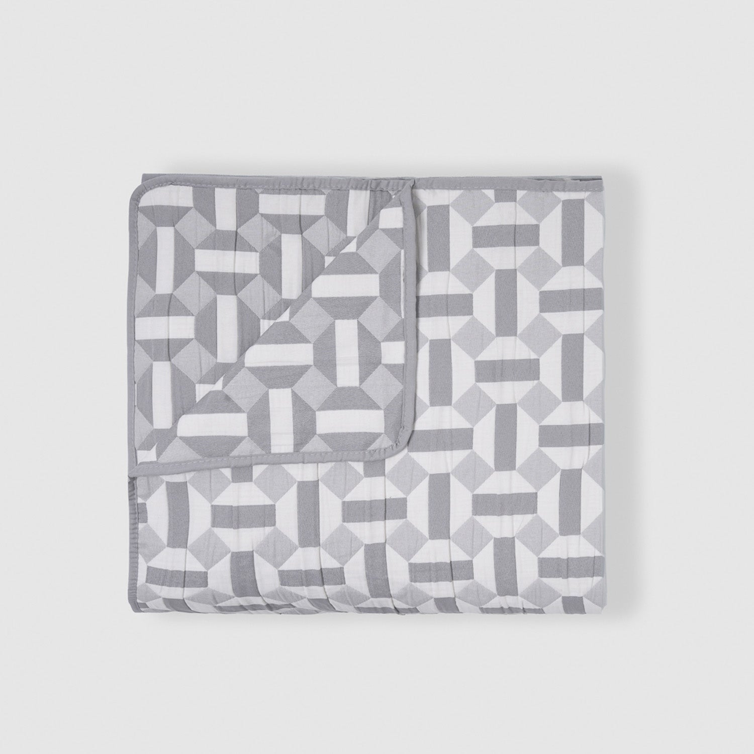 Colcha doble tela jacquard enrieta índigo