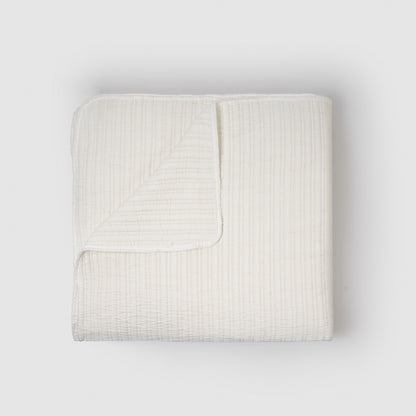 Colcha doble tela jacquard nitia natural