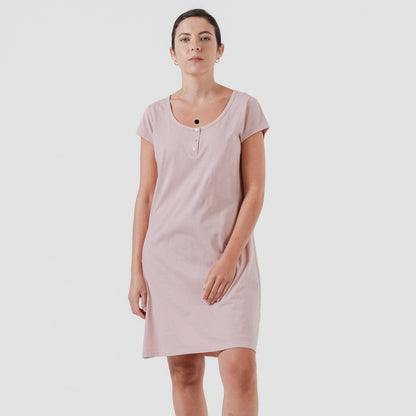 Blusa in cotone rosa semplice
