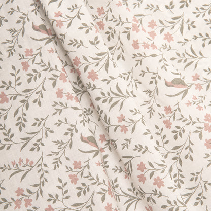 Set di lenzuola in cotone rosa mossira