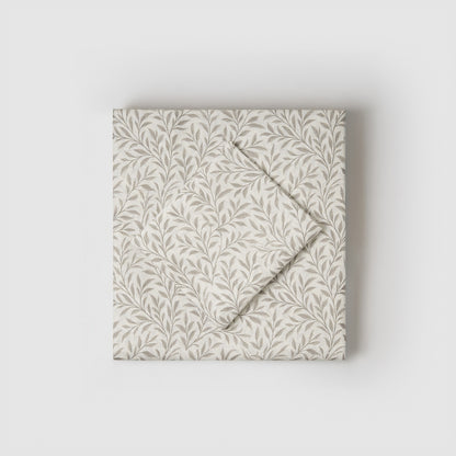 Juego de sábanas de algodón luisa gris claro