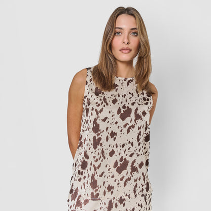 Ensemble Moncho en satin marron