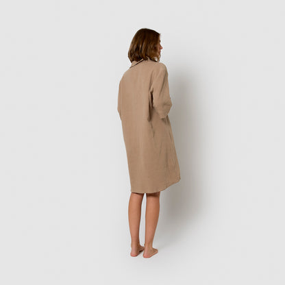 Vestido corto muselina cuerda