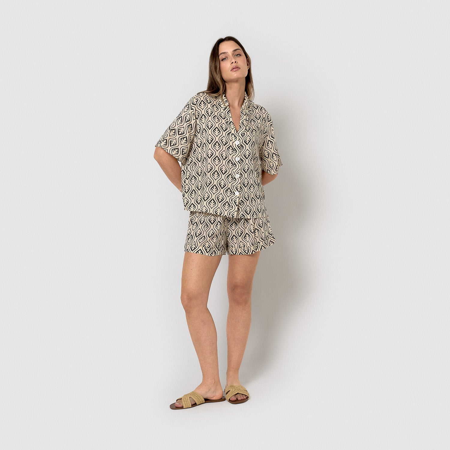 Bibury black viscose set