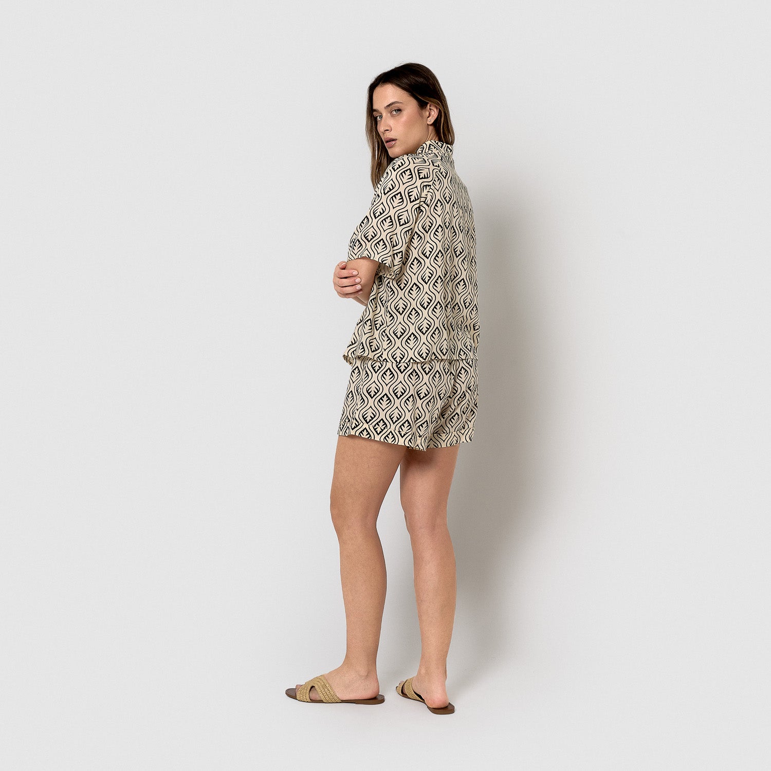 Bibury black viscose set