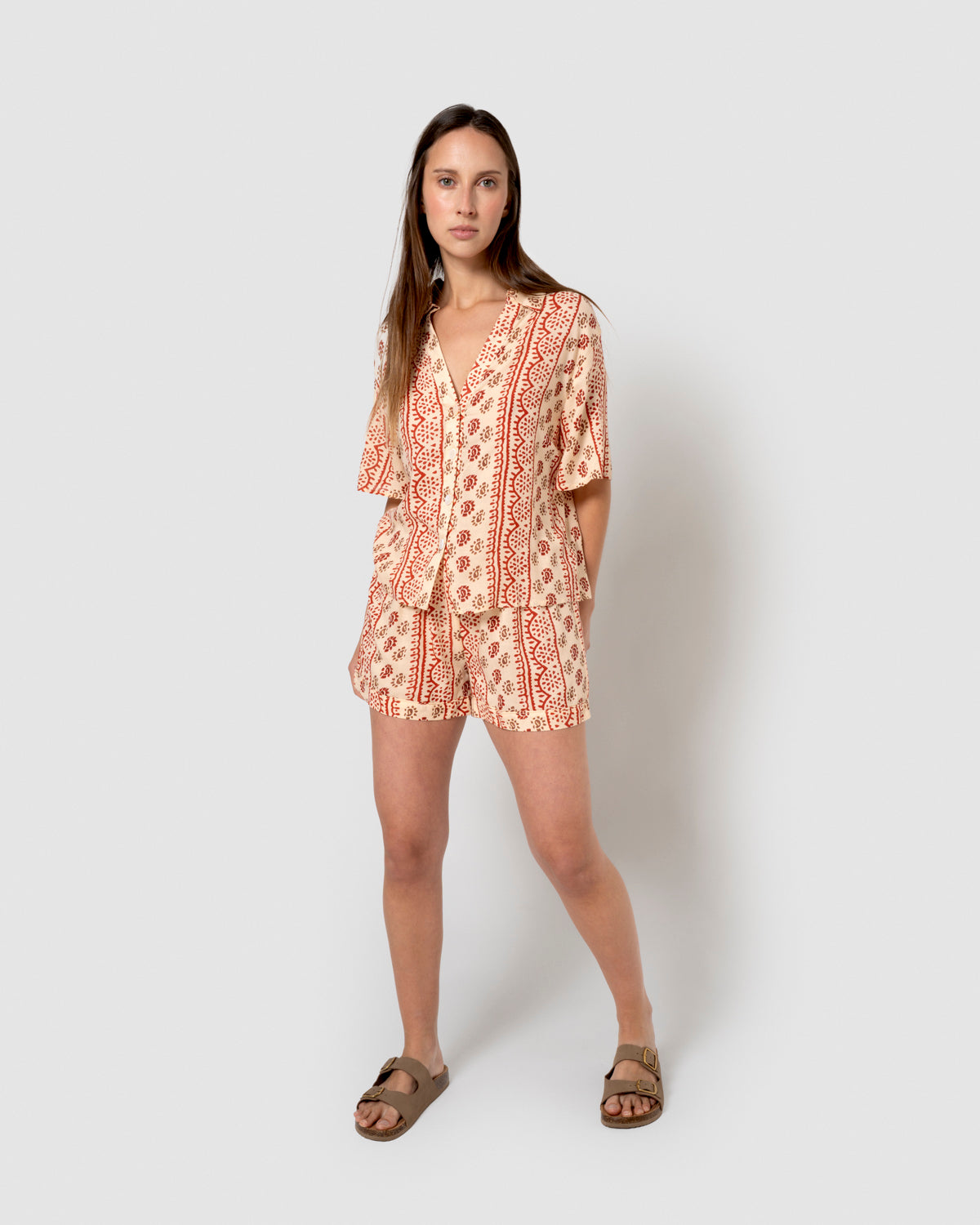 Set de viscosa brianda teja